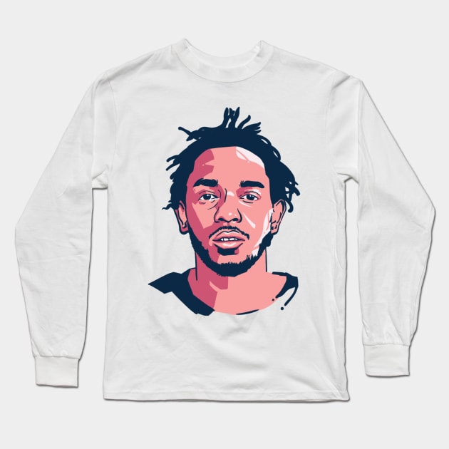 kendrick lamar simple art Long Sleeve T-Shirt by pentaShop